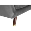 Beliani 3 vietų sofa BODO, aksominė, pilka