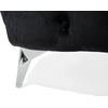 Beliani Trivietė sofa SOTRA aksominė juoda