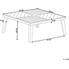 Beliani Sodo kavos staliukas BARATTI 70 cm 70 cm akacijos mediena rudas