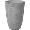Beliani gėlių vazonas Apvalus 35 x 35 x 50 cm Pilka CAMIA