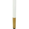 Beliani Valgomojo stalas GUTIERE baltas marmuras 80 cm 80 cm