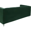 Beliani Trivietė sofa ARVIKA aksominė žalia