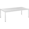 Beliani Rattan sodo lentelė 220x100cm balta ITALIJA (58171)