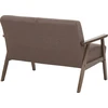 Beliani 2 vietų sofa ASNES, ruda