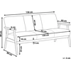 Beliani 3 vietų sofa ASNES ruda