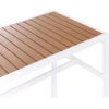 Beliani Sodo baro stalas AVETRANA 150 cm 50 cm rusvas / baltas