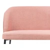 Sofa Beliani Dvivietis suoliukas valgomajam OSBY, rožinis