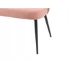 Sofa Beliani Dvivietis suoliukas valgomajam OSBY, rožinis