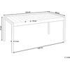 Beliani Sodo stalas BARTICA 154 cm 84 cm rudas