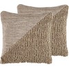 Beliani 2 dekoratyvinių pagalvių rinkinys 45 x 45 cm smėlio ASPRAPA