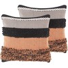 Beliani 2 dekoratyvinių pagalvių rinkinys 45 x 45 cm daugiasluoksnis MIHALGAZI