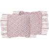 Beliani 2 dekoratyvinių pagalvių rinkinys makro 40 x 40 cm rožinė YANIKLAR