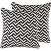 Beliani Rinkinys 2 dekoratyvinės pagalvės 45 x 45 cm juoda-balta SALIZAR