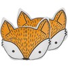 Beliani rinkinys iš 2 vaikų pagalvės fox 50 x 40 cm oranžinė VADOMARA
