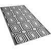 Beliani Lauko kilimas BIDAR juodas 90 x 180 cm dvipusis