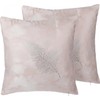 Beliani Lumarko 2 dekoratyvinės pagalvės plunksnose 45 x 45 cm rožinė SILENE!