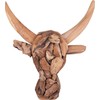 Beliani Skaičių sienos galvos bulius ryškiai medienos BULL HEAD