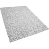 Beliani kilimas, pagamintas iš veltinio kamuoliukų 160 x 230 cm šviesiai pilkos AMDO
