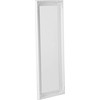 Beliani Sieninis veidrodis VARS 51 cm 141 cm baltas