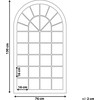 Beliani Sieninis veidrodis TREVOL 77 cm 130 cm Metalas Smėlio spalvos