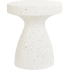 Beliani Šoninis staliukas BIVIERE 39 cm, terrazzzo efektas, balta