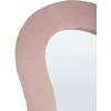 Beliani Sieninis veidrodis PLANCHEZ 70 cm 112 cm Boucle rožinis