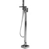 Vonios baterija Beliani Boyoma freestanding nerūdijančio plieno (229565)