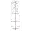 Beliani Kampinė lentyna BIELLA metalinė 158 cm 35 cm balta