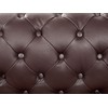 Fotelis Beliani Krėslas CHESTERFIELD Tikra oda Rudas