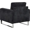 Fotelis Beliani Fotel VIND, velvetinis, juodas