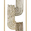 Beliani Sienų dekoracija THULIUM Metal 75 cm Aukso spalvos