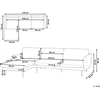 Beliani 4 vietų kampinė sofa VINTERBRO, veliūrinė, šviesiai smėlinė, dešininė
