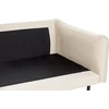Beliani 4 vietų kampinė sofa VINTERBRO, veliūrinė, šviesiai smėlinė, dešininė