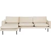 Beliani 4 vietų kampinė sofa VINTERBRO, veliūrinė, šviesiai smėlinė, dešininė