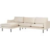 Beliani 4 vietų kampinė sofa VINTERBRO, veliūrinė, šviesiai smėlinė, dešininė