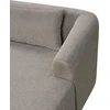 Beliani Trivietė kampinė sofa SVANSELE smėlio pilkumo spalvos, dešininė