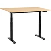 Beliani Elektriškai reguliuojamas stalas DESTINAS juodas / šviesiai rudas 120 cm x 72 cm