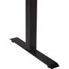 Beliani Elektra reguliuojamas stalas DESTINES juodas / šviesiai rudas 160 cm 72 cm