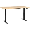 Beliani Destines rašomasis stalas, juodas ir smėlio spalvos, 180 cm x 72 cm