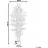 Beliani Dirbtinis augalas BAMBOO 220 cm žalias