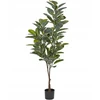 Beliani Dirbtinis augalas FICUS ELASTICA 160 cm žalias
