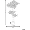 Beliani Dirbtinis augalas RUSCUS TREE 166 cm žalias
