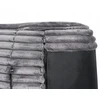 Beliani Trivietė sofa SANDORA, velvetinis audinys, pilka