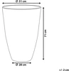 Beliani Gėlių vazonas CAMIA 51 cm pilkas