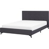 Beliani Lova AMBASSADOR 160 x 200 cm tamsiai pilka