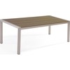 Beliani Aliuminio sodo lentelė 180x90cm ruda VERNIO (204830)