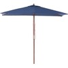 Beliani Sodas Umbrella 144 x 195 cm mėlyna FLAMENCO (58133)