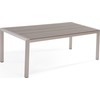 Beliani Sodo stalas iš aliuminio 180 x 90 cm pilkas VERNIO