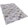 Beliani Odos skiautės kilimas 140 x 200 cm pilkas ALACAM