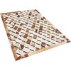 Beliani Odos skiautės kilimas 140 x 200 cm rudos spalvos SERINOVA